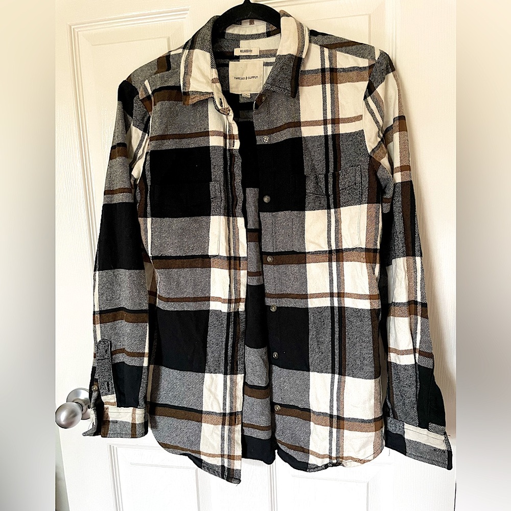 NWOT Thread & Supply Plaid Jake Top